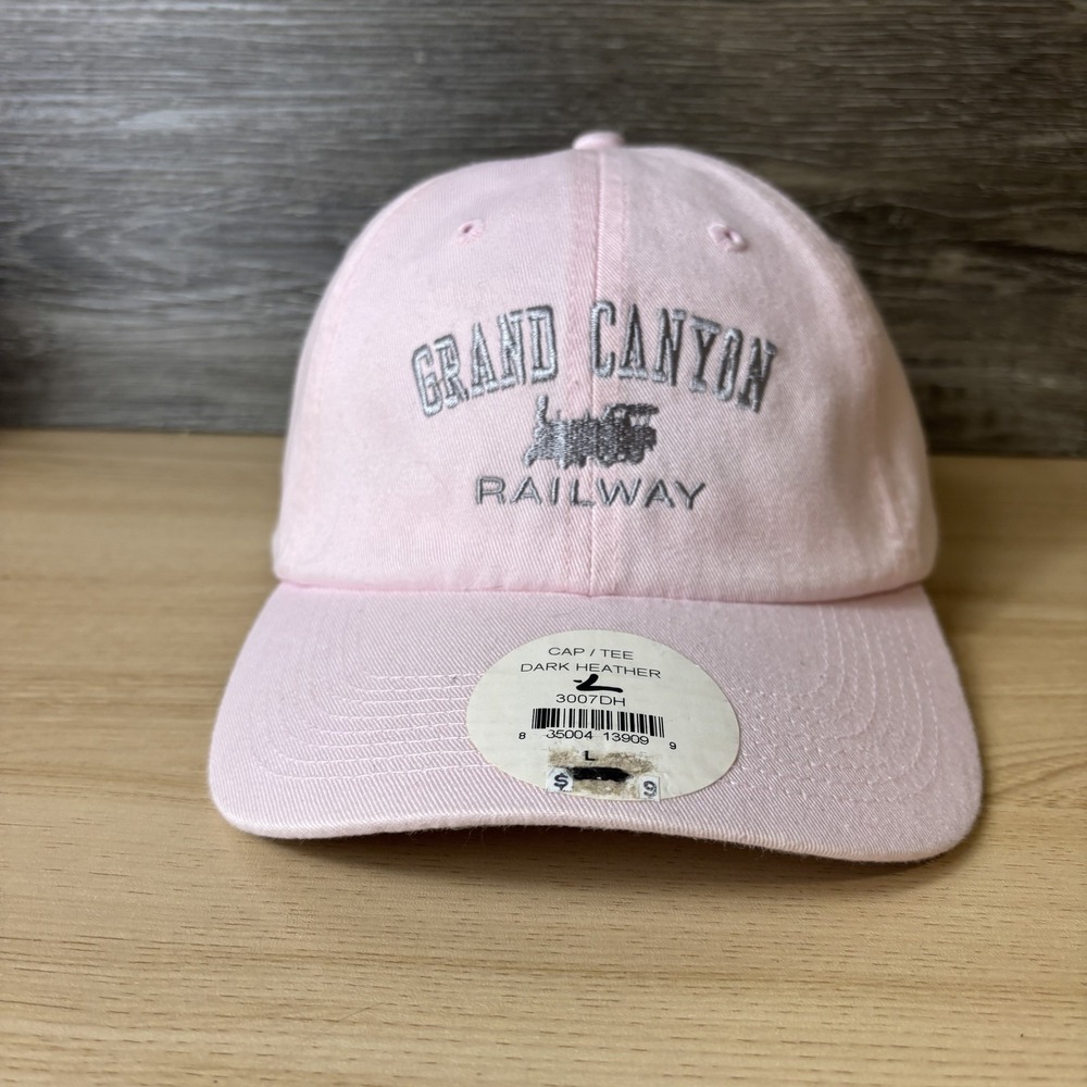 Grand Canyon Railway Hat Cap Strap Back Embroidered Souvenir Train Mens Large